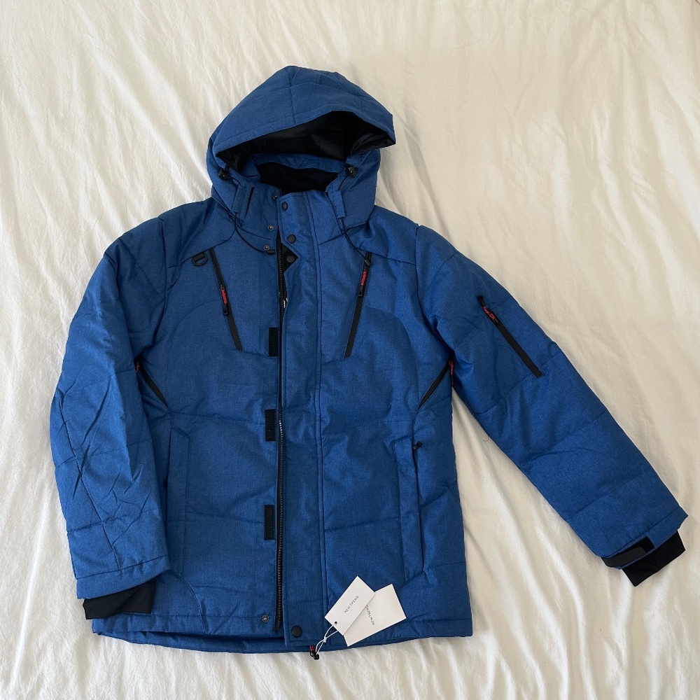 Hiking Puffer Down Jacket Hoodie Ski Snowboard Winter Outdoor Thermal Warm